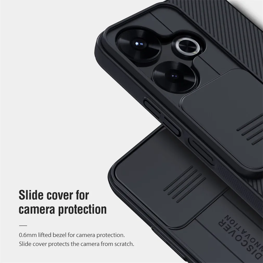For Xiaomi Redmi 13 4G/ Poco M6 4G Case NILLKIN CamShield Slide Camera Cover Privacy Protection Back Cover For Redmi Note 13R 5G