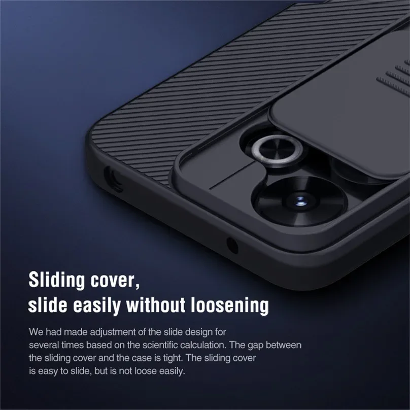 For Xiaomi Redmi 13 4G/ Poco M6 4G Case NILLKIN CamShield Slide Camera Cover Privacy Protection Back Cover For Redmi Note 13R 5G