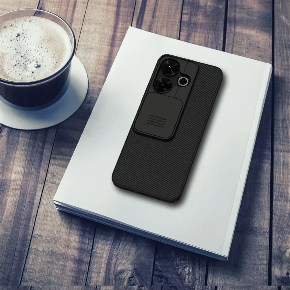 For Xiaomi Redmi 13 4G/ Poco M6 4G Case NILLKIN CamShield Slide Camera Cover Privacy Protection Back Cover For Redmi Note 13R 5G
