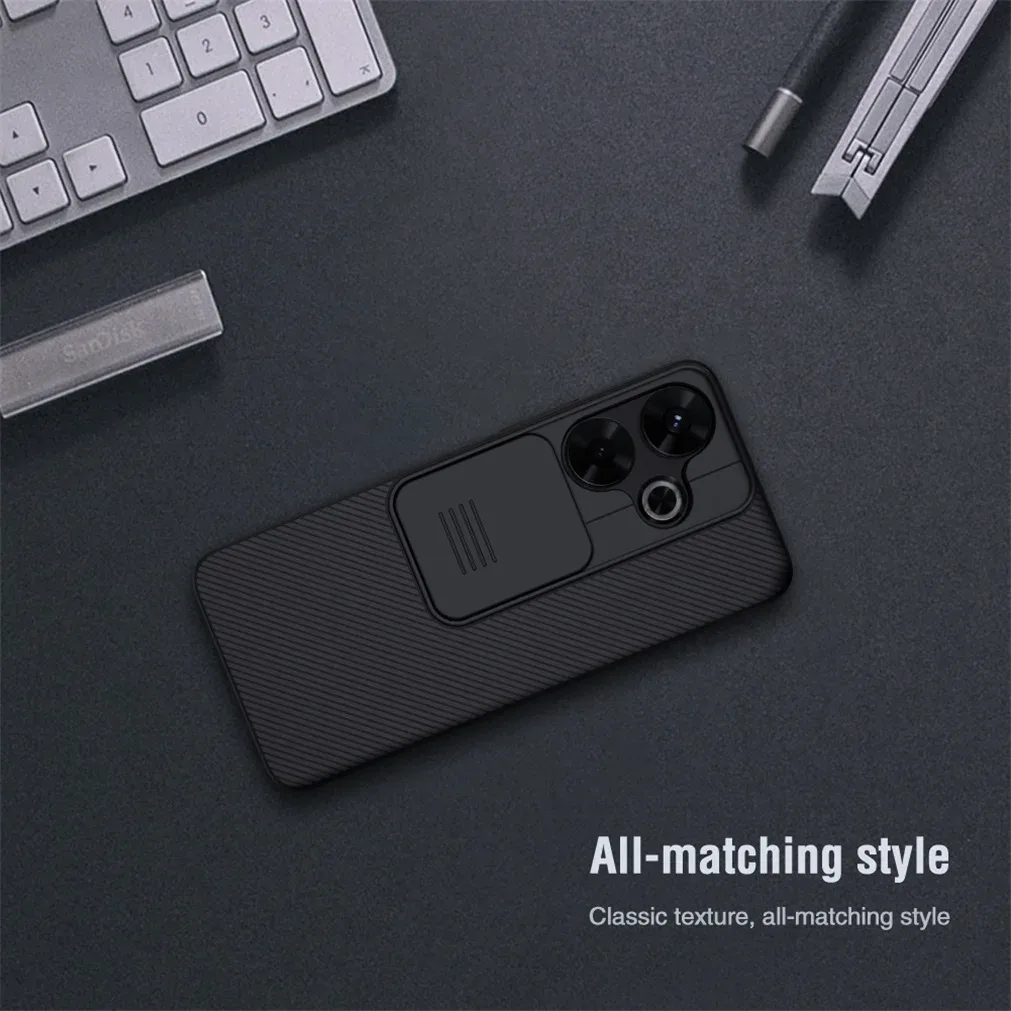 For Xiaomi Redmi 13 4G/ Poco M6 4G Case NILLKIN CamShield Slide Camera Cover Privacy Protection Back Cover For Redmi Note 13R 5G