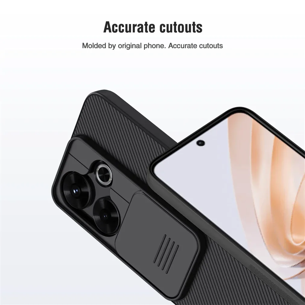 For Xiaomi Redmi 13 4G/ Poco M6 4G Case NILLKIN CamShield Slide Camera Cover Privacy Protection Back Cover For Redmi Note 13R 5G