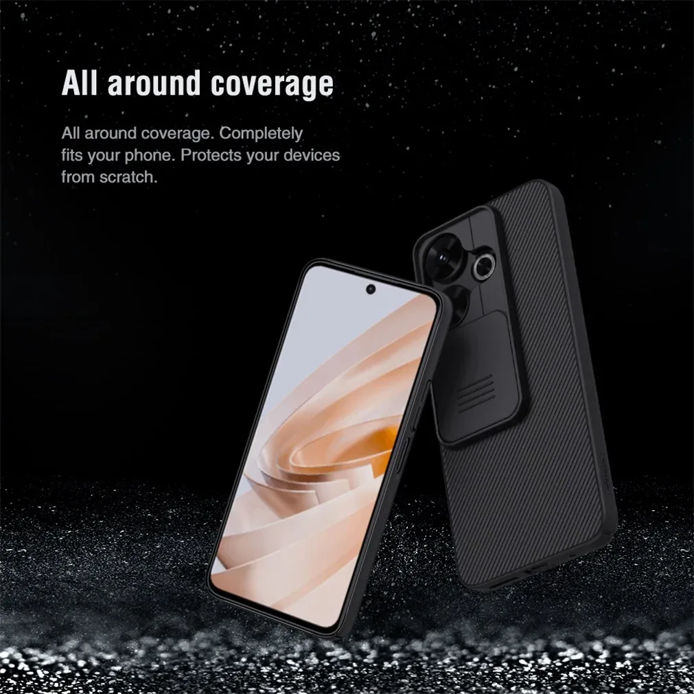 For Xiaomi Redmi 13 4G/ Poco M6 4G Case NILLKIN CamShield Slide Camera Cover Privacy Protection Back Cover For Redmi Note 13R 5G