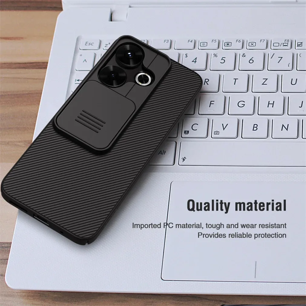 For Xiaomi Redmi 13 4G/ Poco M6 4G Case NILLKIN CamShield Slide Camera Cover Privacy Protection Back Cover For Redmi Note 13R 5G