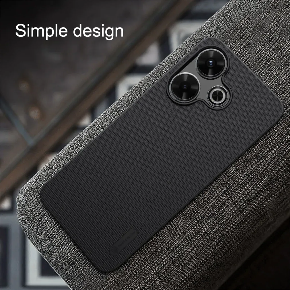 For Xiaomi Redmi 13 4G/ Poco M6 4G Case NILLKIN Super Frosted Shield Case Hard PC Ultra-Thin Back Cover For Redmi Note 13R 5G