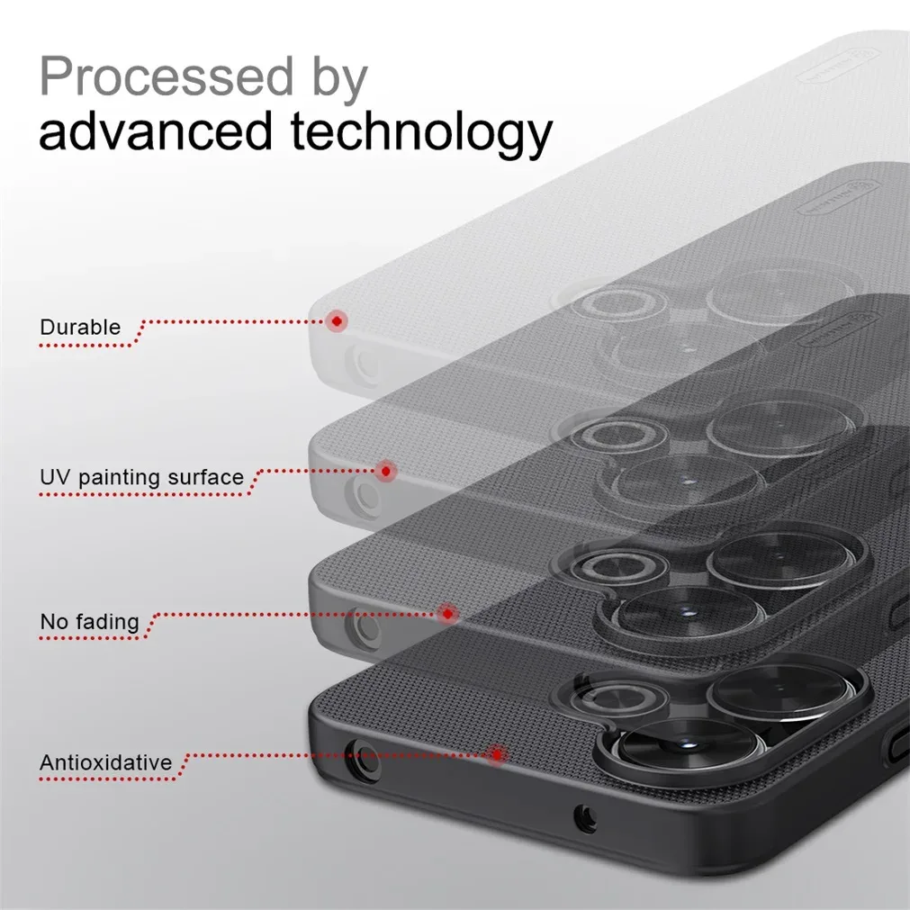 For Xiaomi Redmi 13 4G/ Poco M6 4G Case NILLKIN Super Frosted Shield Case Hard PC Ultra-Thin Back Cover For Redmi Note 13R 5G