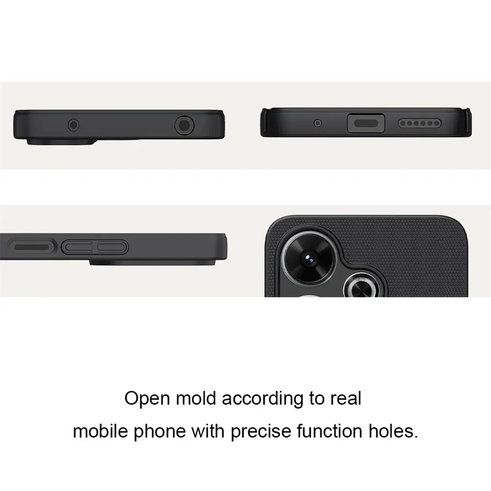 For Xiaomi Redmi 13 4G/ Poco M6 4G Case NILLKIN Super Frosted Shield Case Hard PC Ultra-Thin Back Cover For Redmi Note 13R 5G