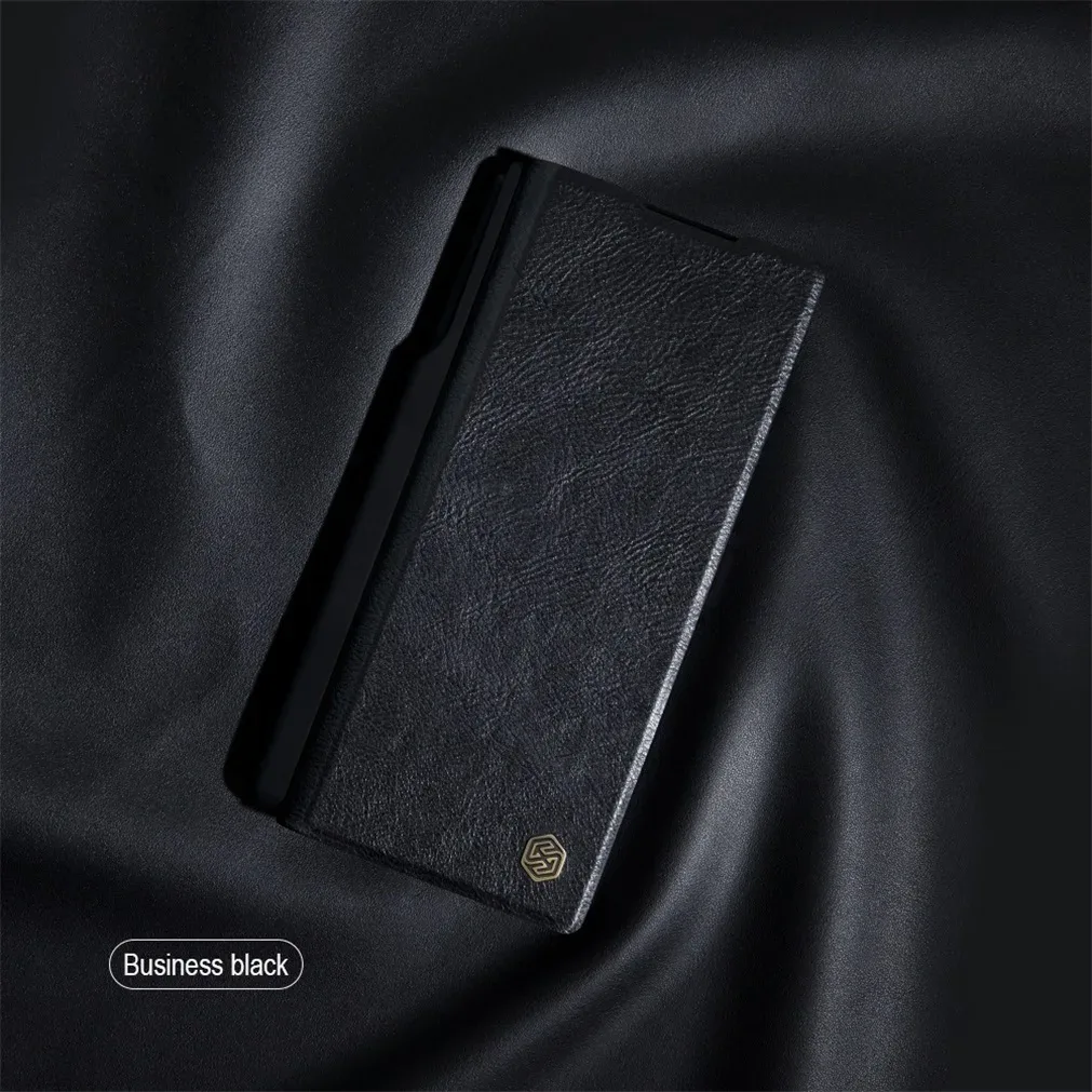 For Samsung Galaxy Z Fold 6 5G Flip Case Nillkin QIN Pro Leather Cover Slide Camera Book Cover For Samsung Z Fold6 With Pen Slot