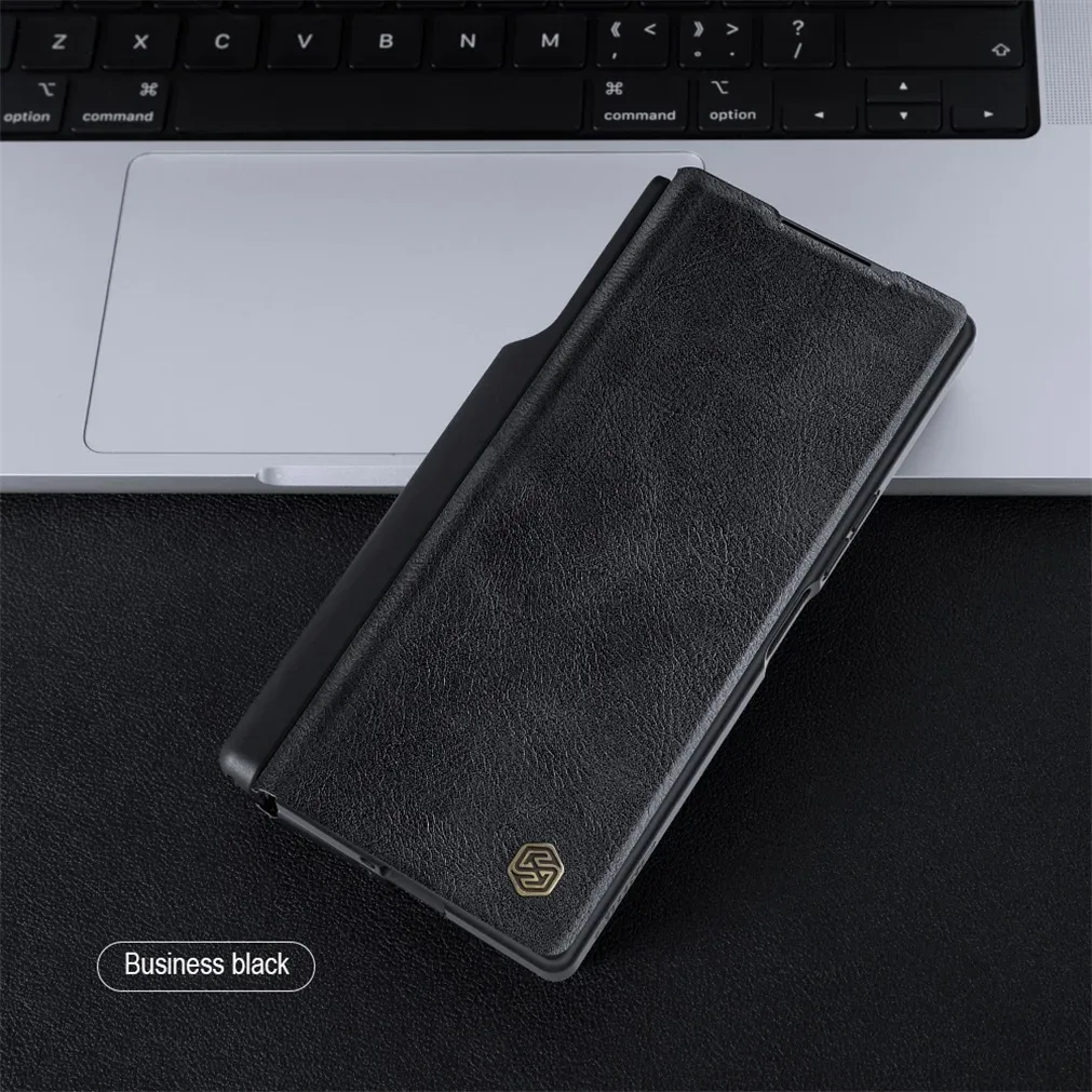 For Samsung Galaxy Z Fold 6 5G Flip Case Nillkin QIN Pro Leather Cover Slide Camera Book Cover For Samsung Z Fold6 With Pen Slot