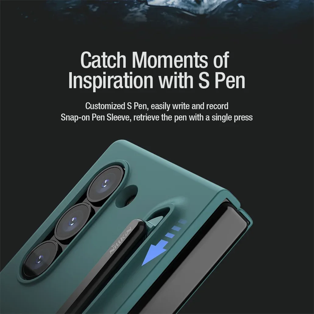 For Samsung Galaxy Z Fold 6 5G Case With S Pen NILLKIN Flex Pure Fold Case Soft liquid Silicone Back Cover For Samsung Z Fold6