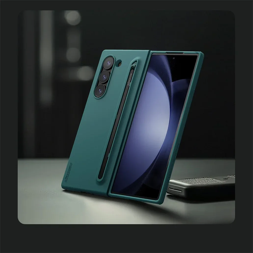 For Samsung Galaxy Z Fold 6 5G Case With S Pen NILLKIN Flex Pure Fold Case Soft liquid Silicone Back Cover For Samsung Z Fold6