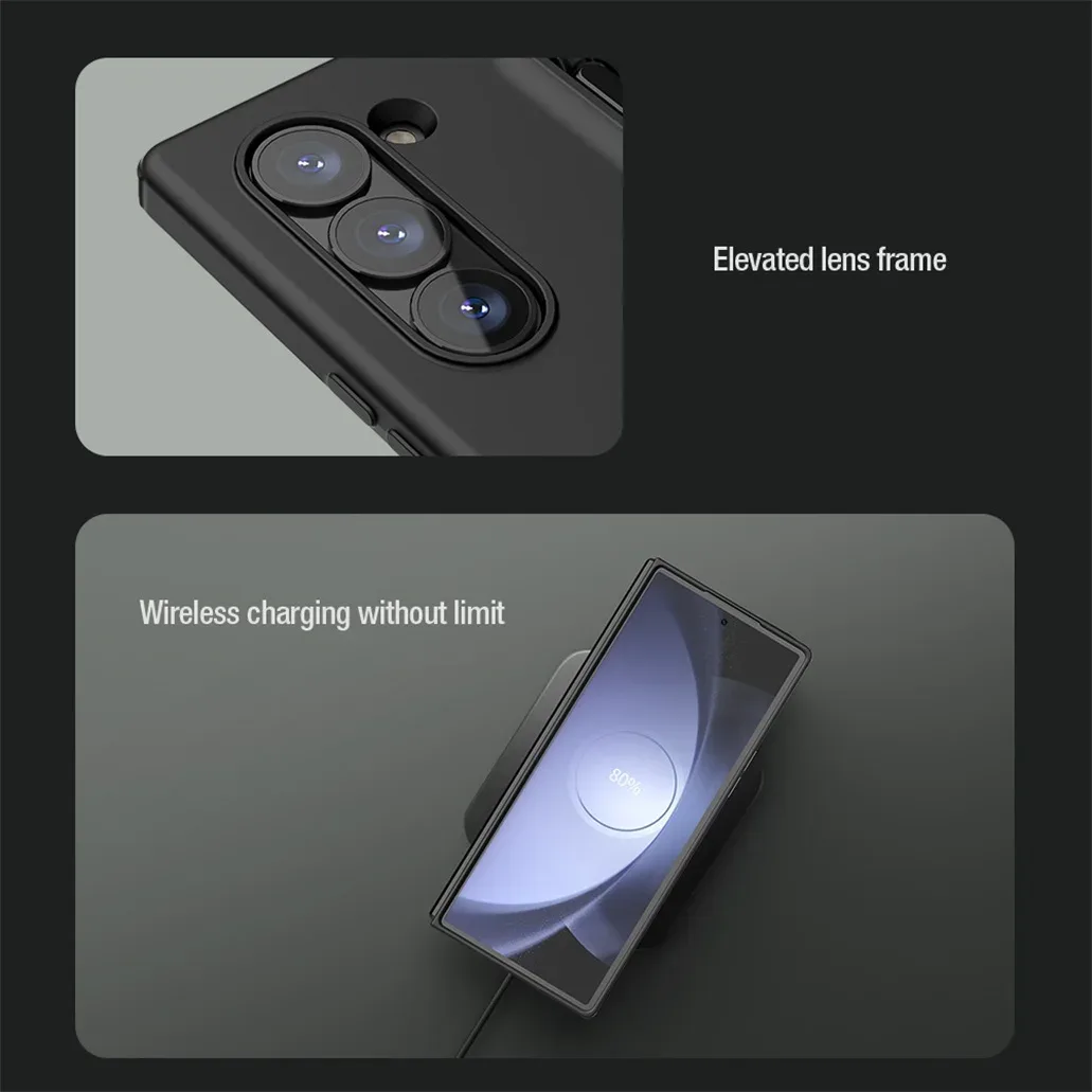 For Samsung Galaxy Z Fold 6 5G Case With S Pen NILLKIN Flex Pure Fold Case Soft liquid Silicone Back Cover For Samsung Z Fold6