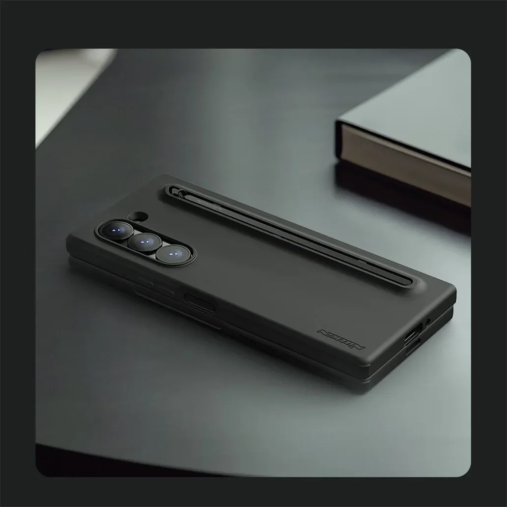 For Samsung Galaxy Z Fold 6 5G Case With S Pen NILLKIN Flex Pure Fold Case Soft liquid Silicone Back Cover For Samsung Z Fold6
