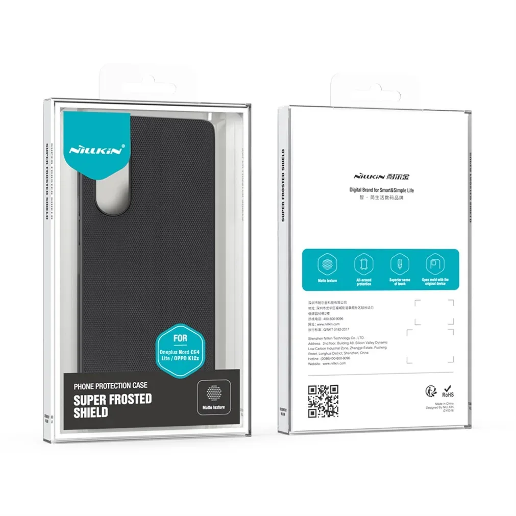 For OnePlus Nord CE4 Lite / OPPO K12x Case NILLKIN Frosted Shield Case Hard PC Ultra-Thin Back Cover For One Plus Nord CE 4 Lite