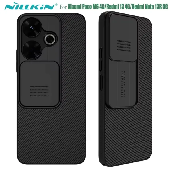 Чехол Nillkin Camshield для Xiaomi Poco M6 4G, Redmi 13 4G, Redmi Note 13R 5G