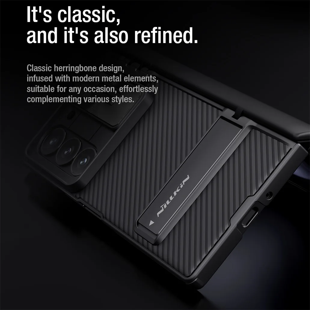 Чехол Nillkin CamShield Fold для Samsung Galaxy Z Fold 6 5G с выдвижной крышкой камеры и скрытой подставкой