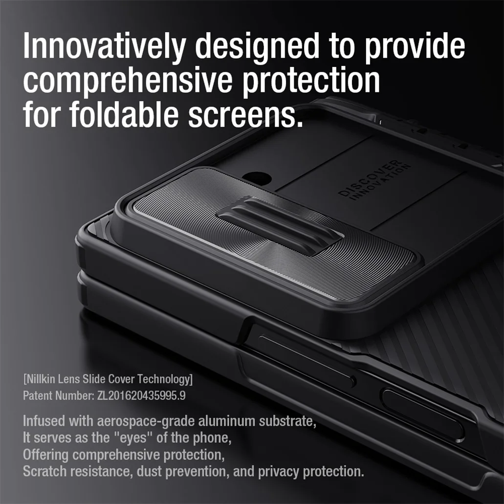 Чехол Nillkin CamShield Fold для Samsung Galaxy Z Fold 6 5G с выдвижной крышкой камеры и скрытой подставкой