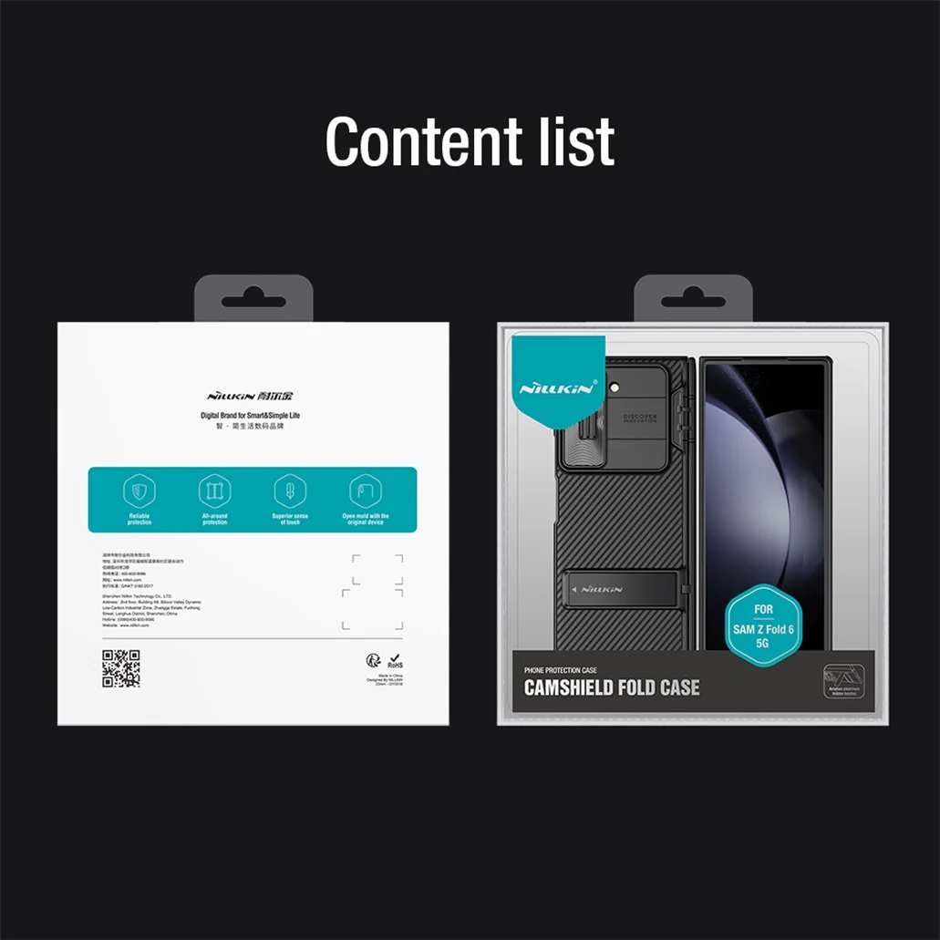 Чехол Nillkin CamShield Fold для Samsung Galaxy Z Fold 6 5G с выдвижной крышкой камеры и скрытой подставкой
