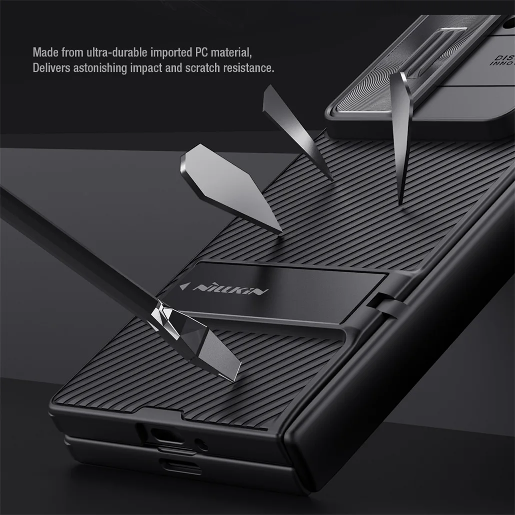 Чехол Nillkin CamShield Fold для Samsung Galaxy Z Fold 6 5G с выдвижной крышкой камеры и скрытой подставкой