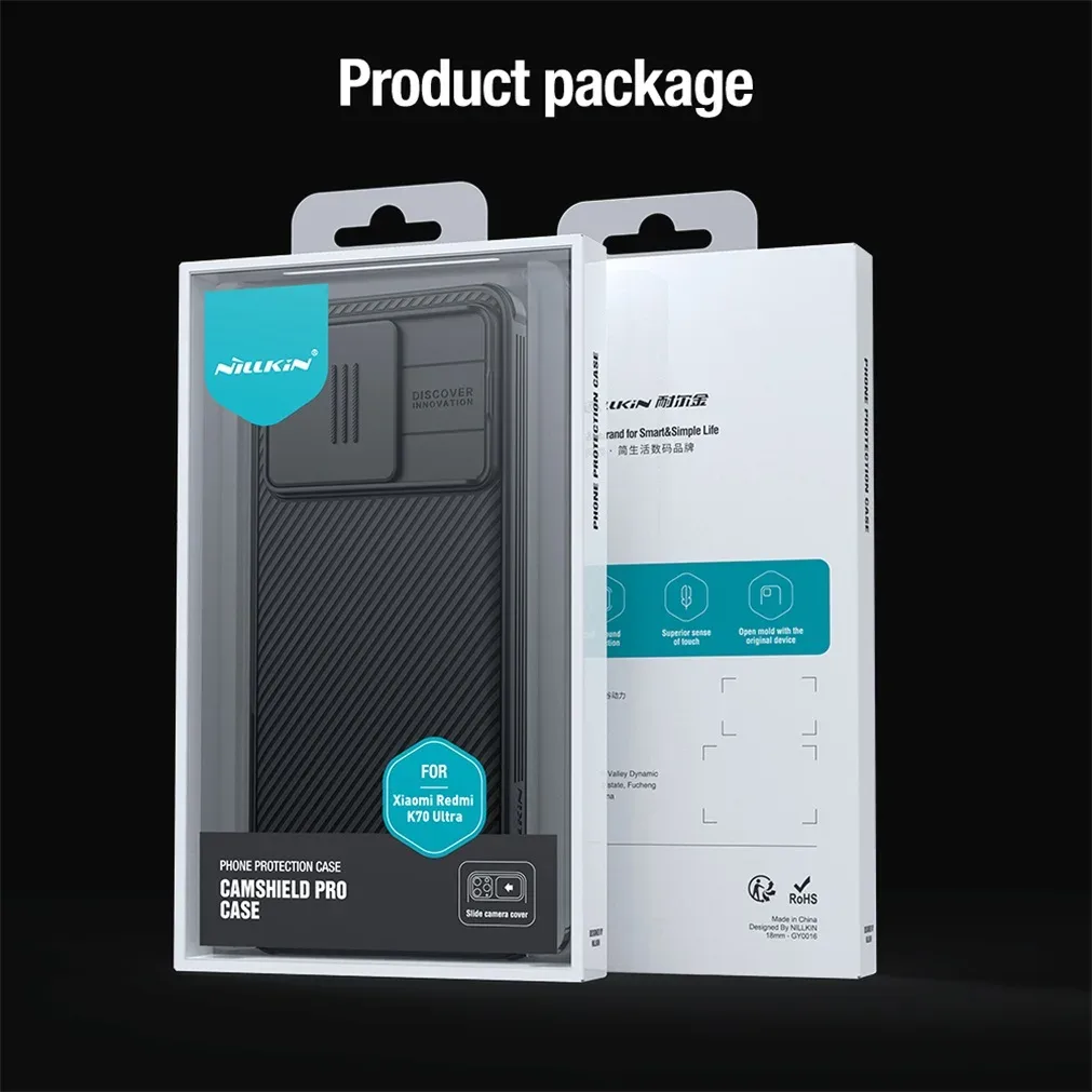 For Xiaomi Redmi K70 Ultra Case NILLKIN CamShield Pro Case Shockproof Privacy Protection Slide Camera Cover With Camera Curtain