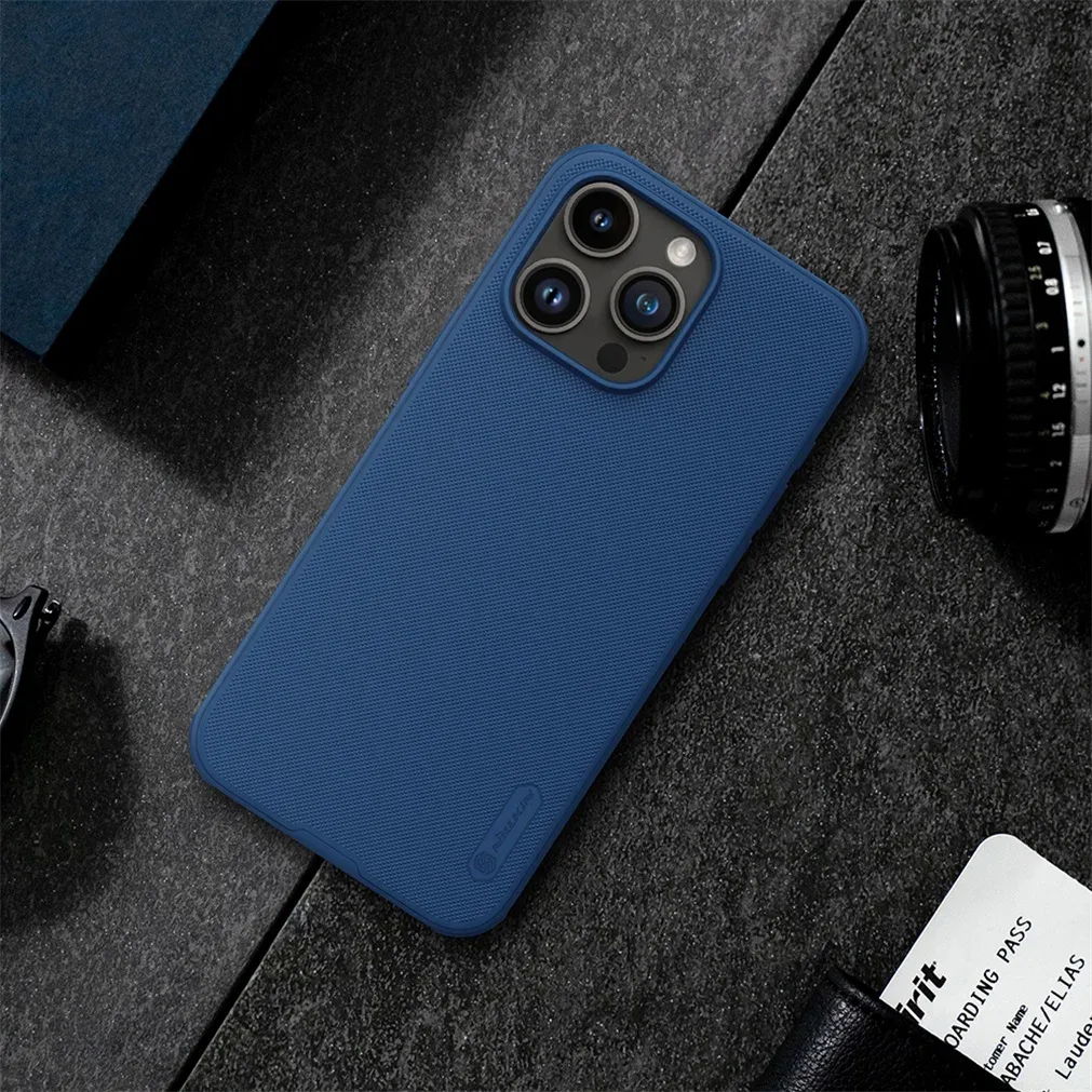 For iPhone 16 Pro /Pro Max MagSafe Case Nillkin Frosted Shield Pro Magnetic Case Soft TPU Frame PC Cover For iPhone 16 / 16 Plus