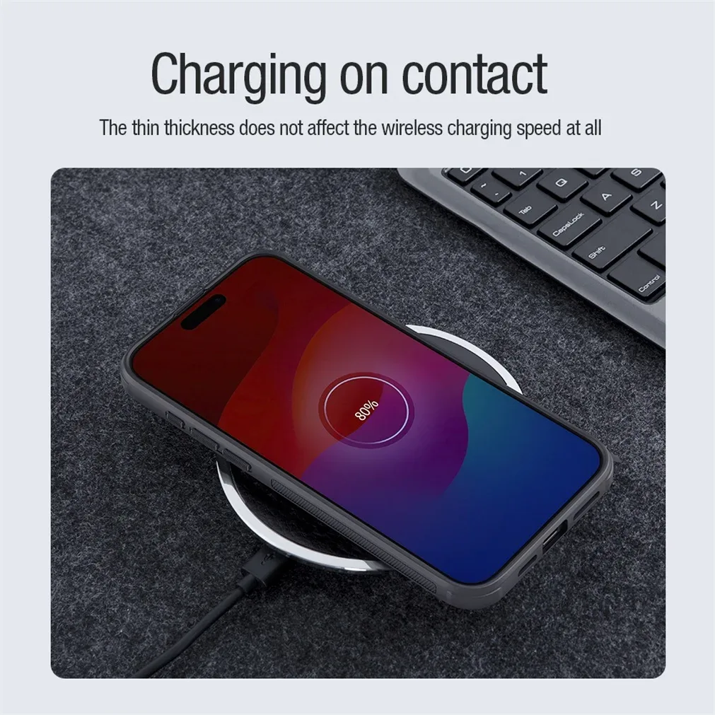 For iPhone 16 Pro /Pro Max MagSafe Case Nillkin Frosted Shield Pro Magnetic Case Soft TPU Frame PC Cover For iPhone 16 / 16 Plus