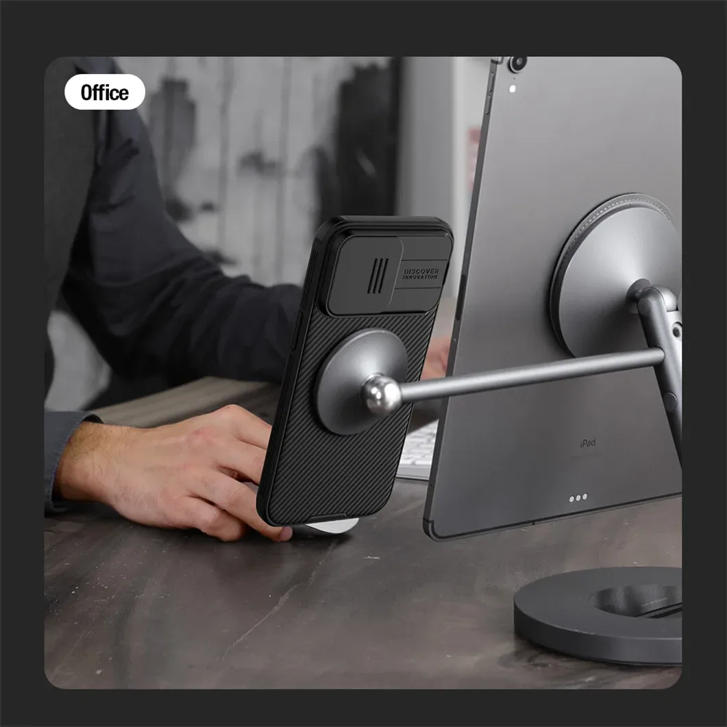 For iPhone 16 Pro /Pro Max MagSafe Case NILLKIN CamShield Pro Magnetic Cover For iPhone 16 / 16 Plus With Shutter For Camera