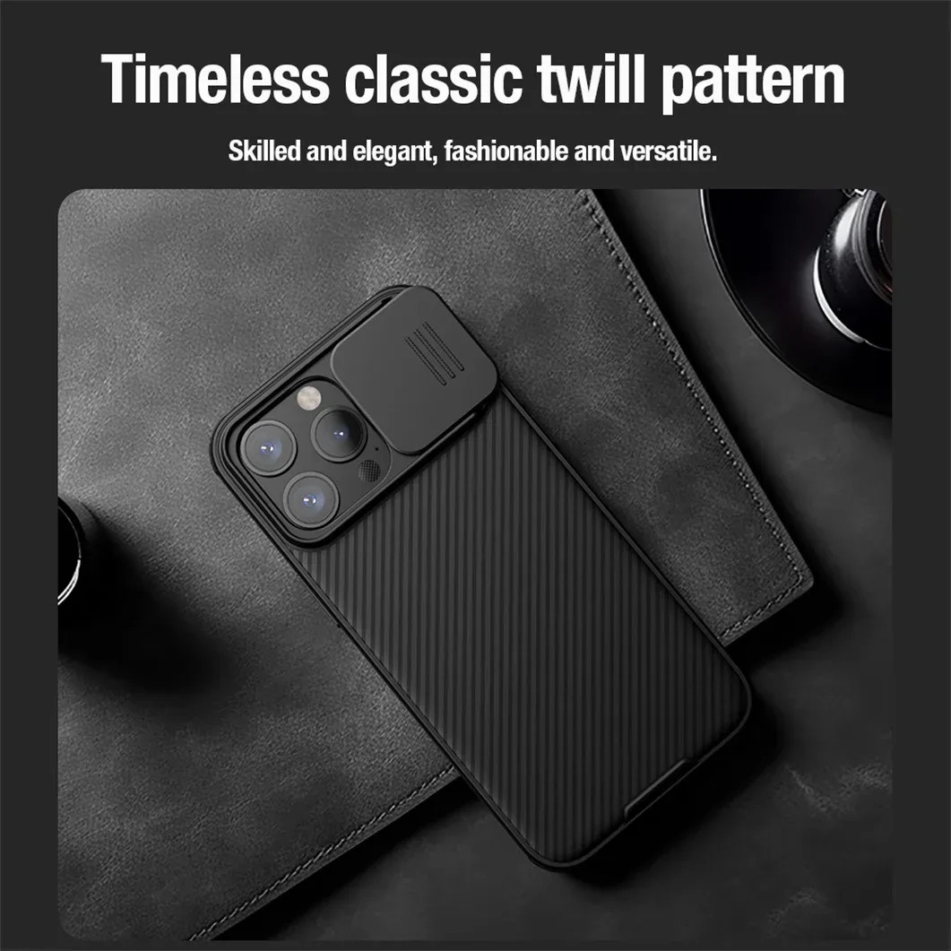 For iPhone 16 Pro /Pro Max MagSafe Case NILLKIN CamShield Pro Magnetic Cover For iPhone 16 / 16 Plus With Shutter For Camera