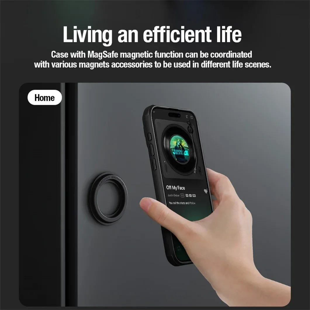 For iPhone 16 Pro /Pro Max MagSafe Case NILLKIN CamShield Pro Magnetic Cover For iPhone 16 / 16 Plus With Shutter For Camera