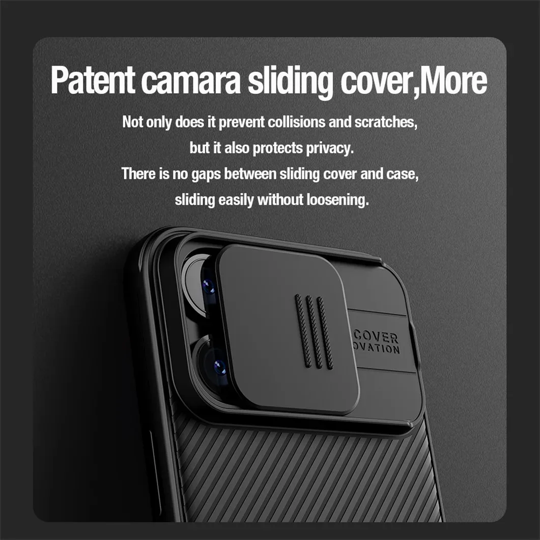 For iPhone 16 Pro /Pro Max MagSafe Case NILLKIN CamShield Pro Magnetic Cover For iPhone 16 / 16 Plus With Shutter For Camera