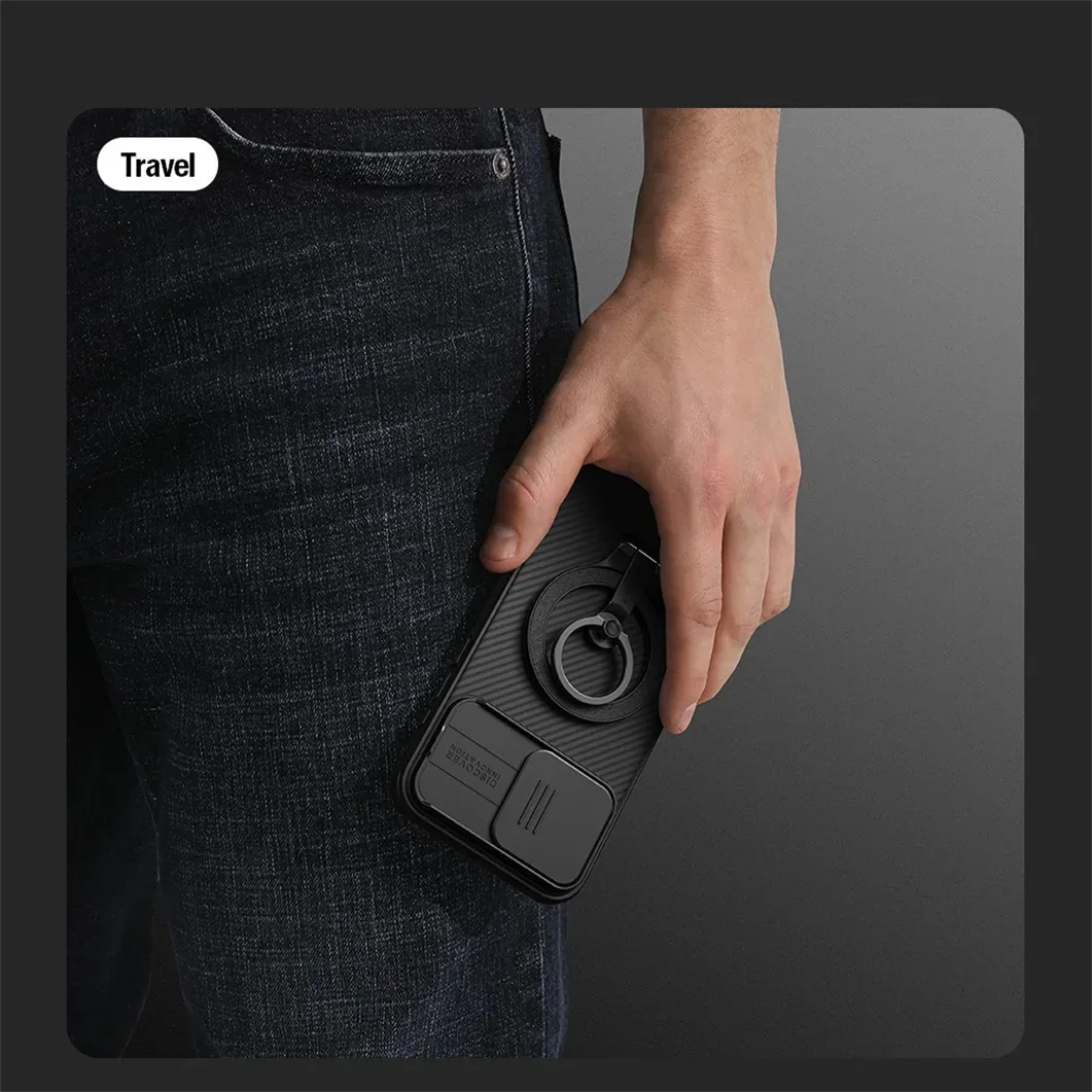For iPhone 16 Pro /Pro Max MagSafe Case NILLKIN CamShield Pro Magnetic Cover For iPhone 16 / 16 Plus With Shutter For Camera