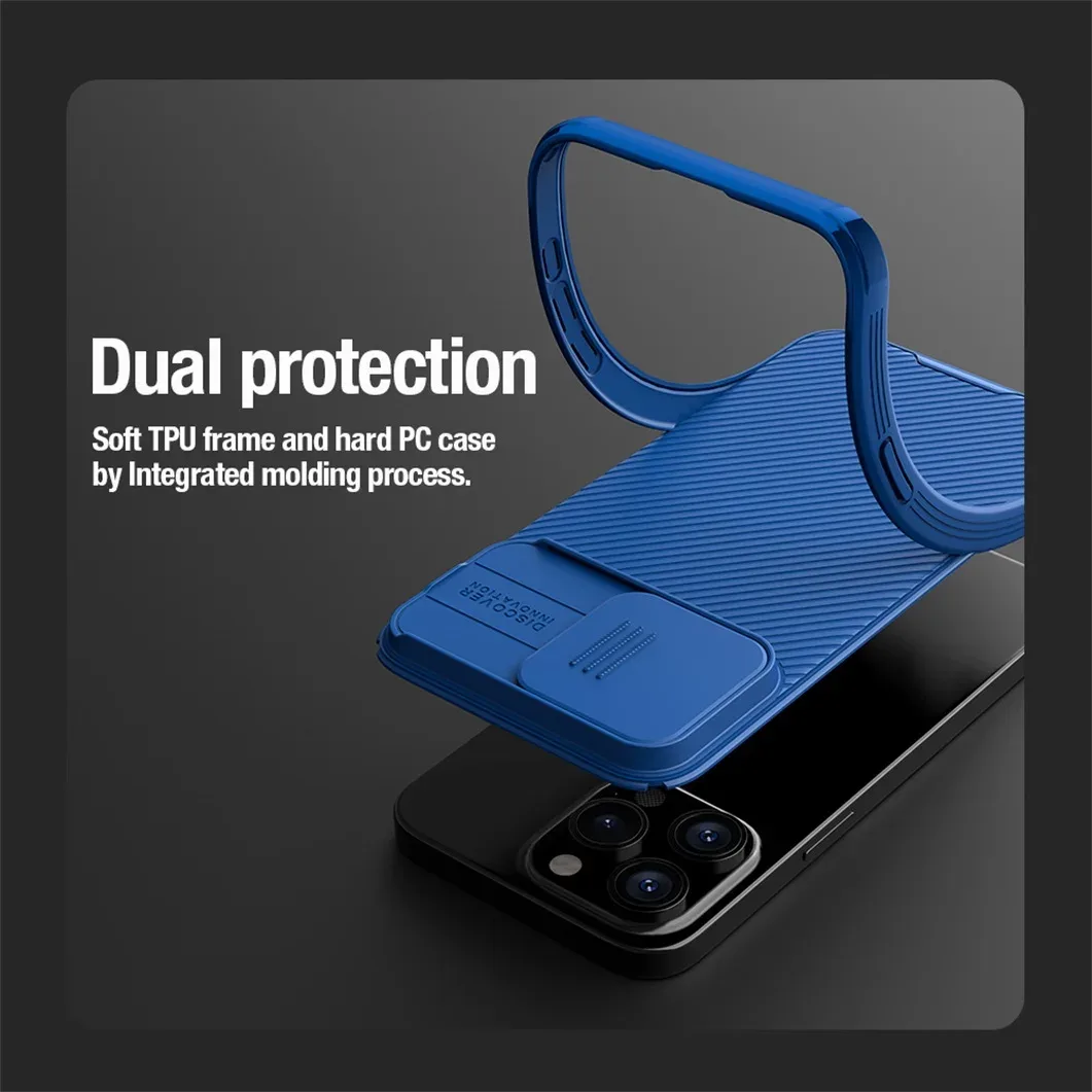 For iPhone 16 Pro /Pro Max MagSafe Case NILLKIN CamShield Pro Magnetic Cover For iPhone 16 / 16 Plus With Shutter For Camera