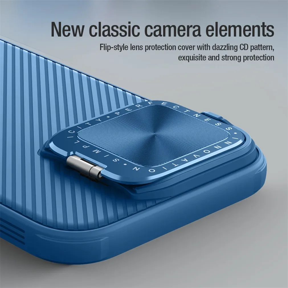 For iPhone 16 Pro Max MagSafe Case NILLKIN CamShield Prop Magnetic Charging Phone Holder Hinged Camera Cover For iPhone16 Pro
