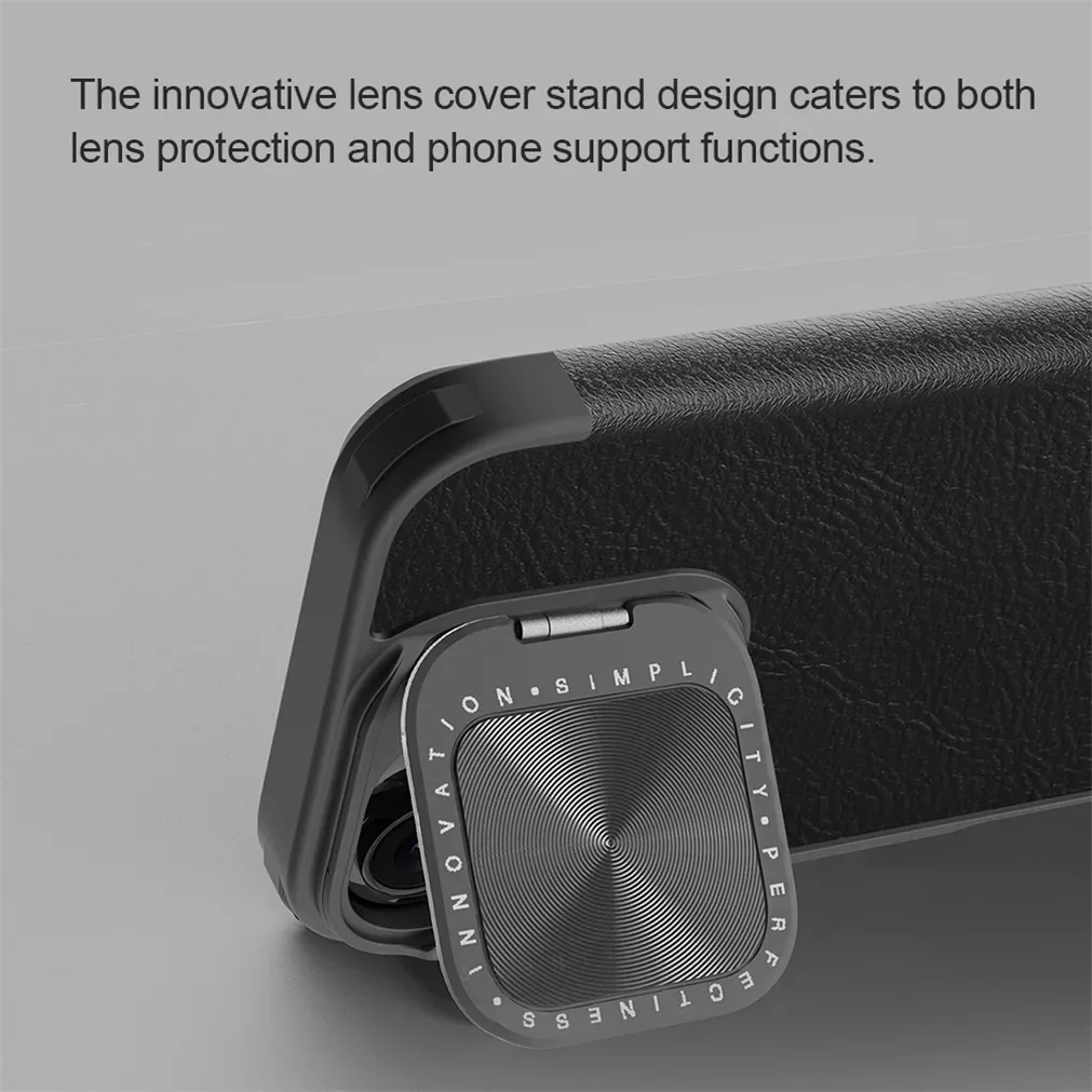For iPhone 16 Pro /Pro Max Flip Case NILLKIN Qin Prop leather Case With Phone Holder Hinged Camera Protective Cover For iPhone16
