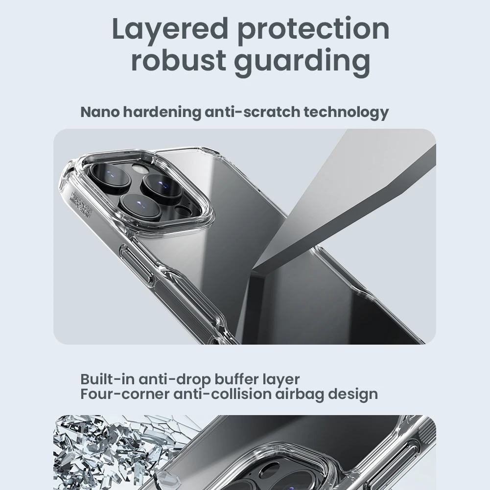 Чехол Nillkin Nature TPU Pro Silicone для iPhone 16, iPhone 16 Plus, iPhone 16 Pro, iPhone 16 Pro Max