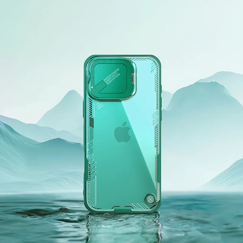 For iPhone 16 Pro Max Case NILLKIN Iceblade Prop Transparent Eco-friendly Materials Phone Holder Camera Cover For iPhone16 Pro