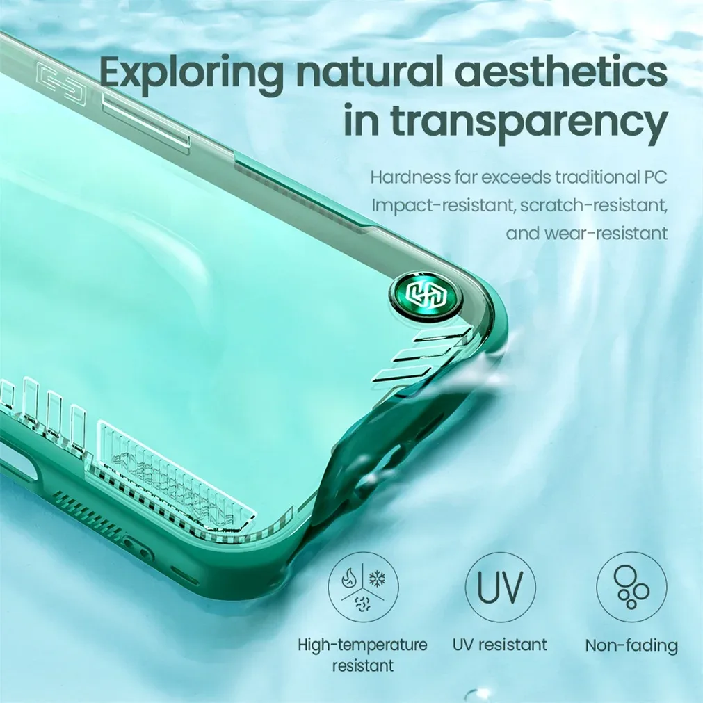 For iPhone 16 Pro Max Case NILLKIN Iceblade Prop Transparent Eco-friendly Materials Phone Holder Camera Cover For iPhone16 Pro