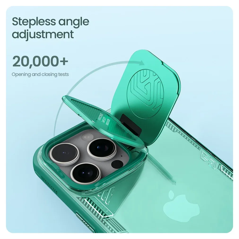 For iPhone 16 Pro Max Case NILLKIN Iceblade Prop Transparent Eco-friendly Materials Phone Holder Camera Cover For iPhone16 Pro