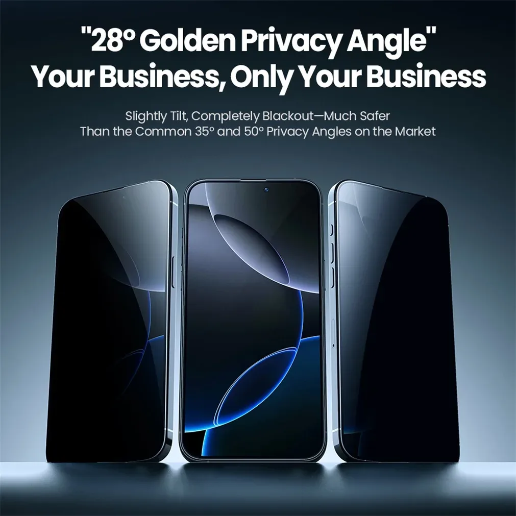 For iPhone 16 Pro /Pro Max Tempered Glass Nillkin Anti Peeping Glass Privacy Protection Screen Protector For iPhone 16 /16 Plus