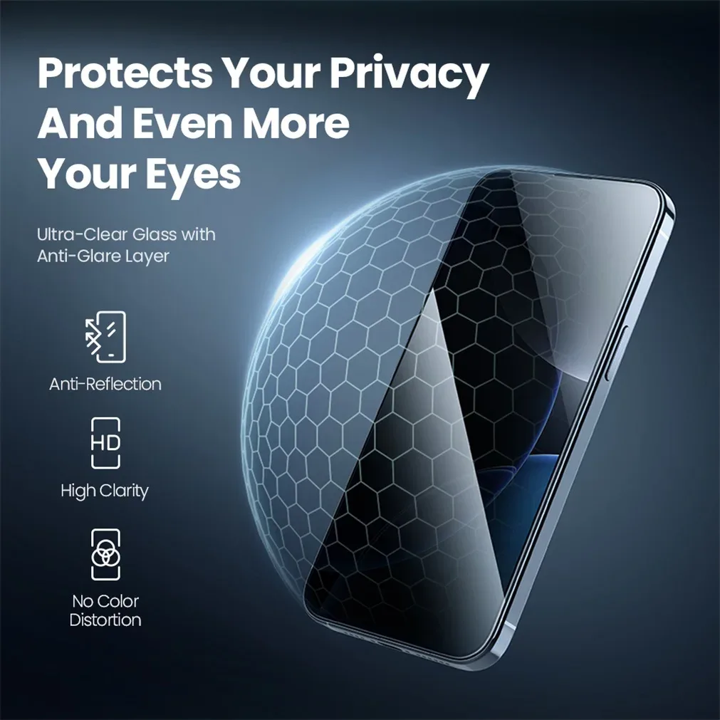 For iPhone 16 Pro /Pro Max Tempered Glass Nillkin Anti Peeping Glass Privacy Protection Screen Protector For iPhone 16 /16 Plus