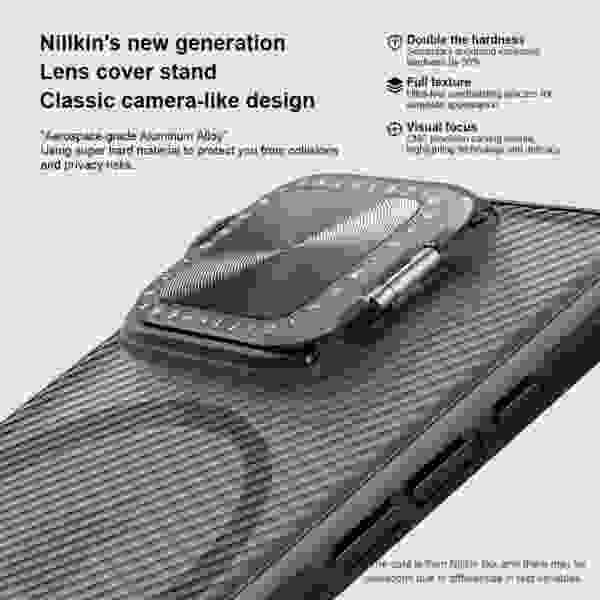 Чехол Nillkin Camshield Prop для iPhone 16, iPhone 16 Pro, iPhone 16 Pro Max (прозрачный, MagSafe) — изображение 3