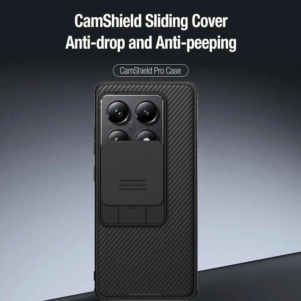 For Xiaomi 14T Pro / 14T 5G Case NILLKIN CamShield Pro Privacy Protection Slide Camera Cover For Mi 14T Pro With Camera Curtain