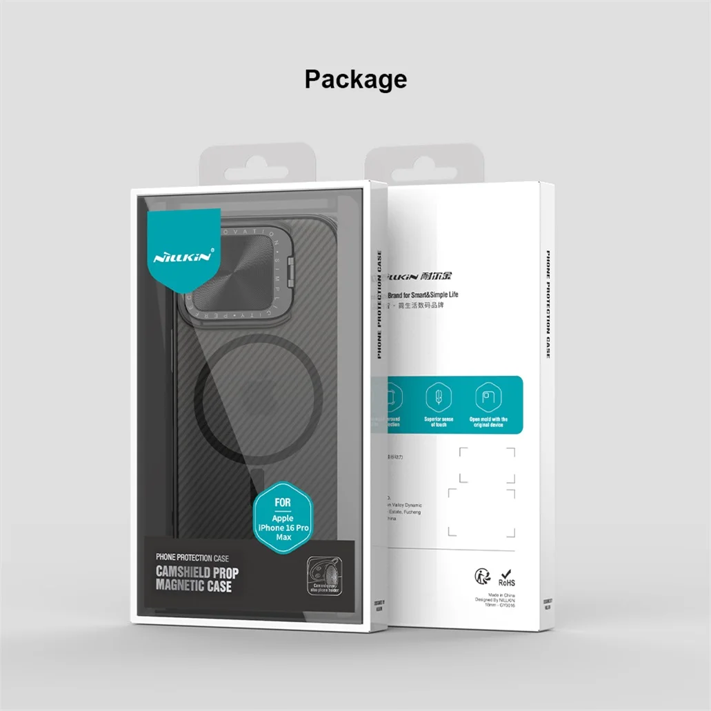 Чехол Nillkin Camshield Prop для iPhone 16, iPhone 16 Pro, iPhone 16 Pro Max (прозрачный, MagSafe)