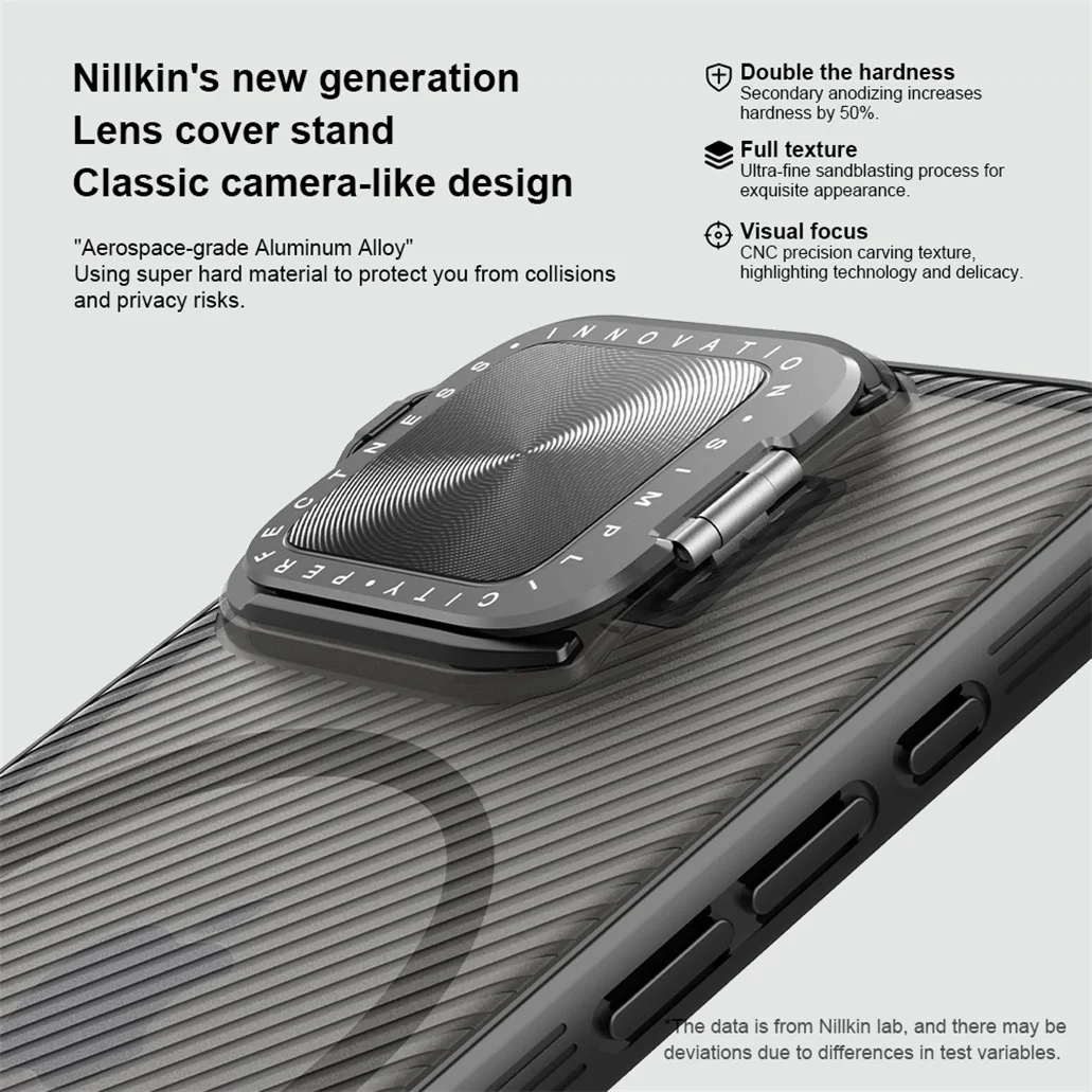 Чехол Nillkin Camshield Prop для iPhone 16, iPhone 16 Pro, iPhone 16 Pro Max (прозрачный, MagSafe)