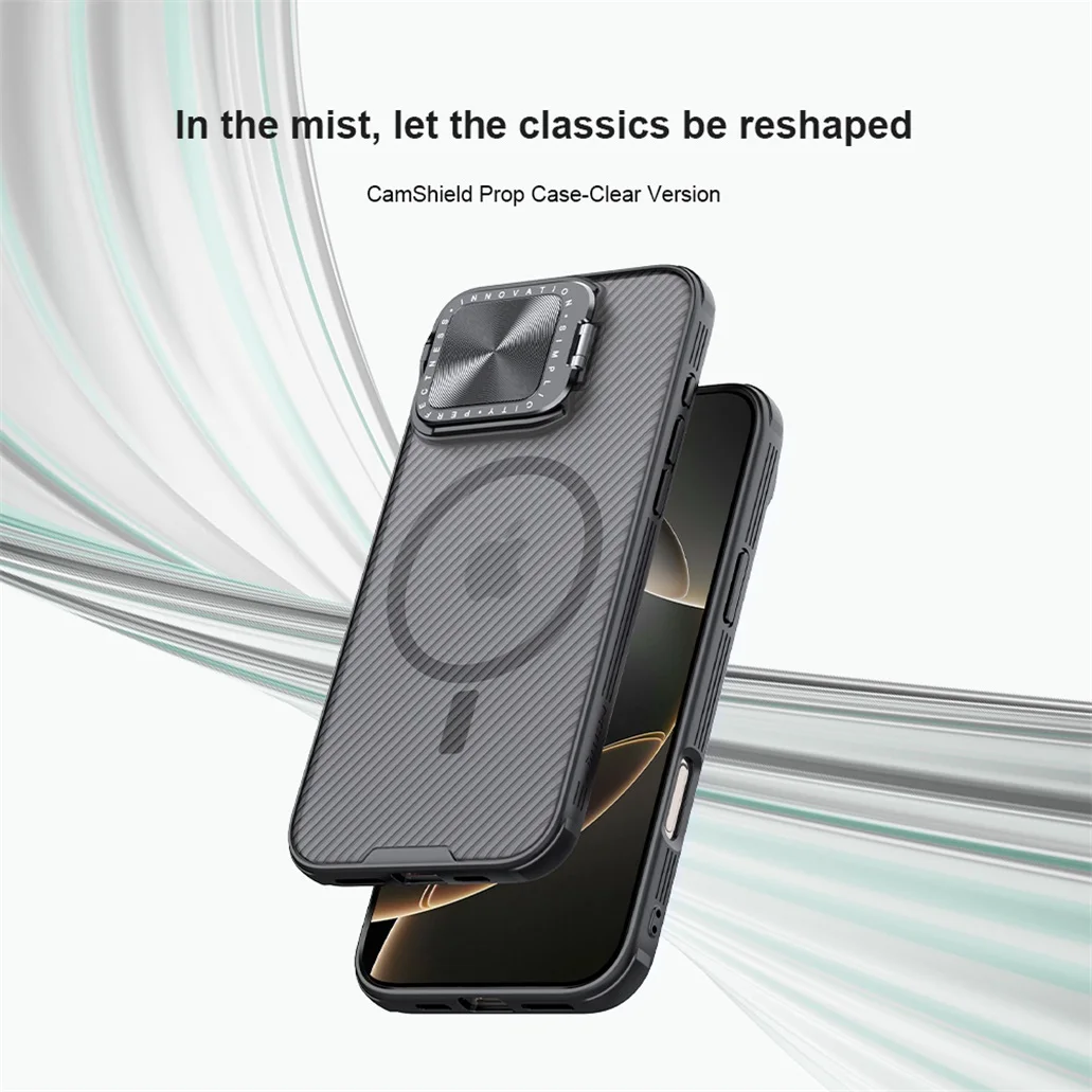 Чехол Nillkin Camshield Prop для iPhone 16, iPhone 16 Pro, iPhone 16 Pro Max (прозрачный, MagSafe)