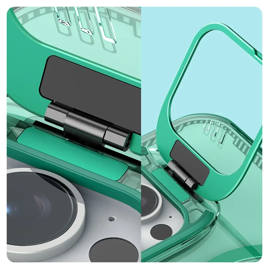 For iPhone 16 Pro Max Case NILLKIN Iceblade Prop Transparent Eco-friendly Shockproof Cover For iPhone16 Pro With Camera Holder
