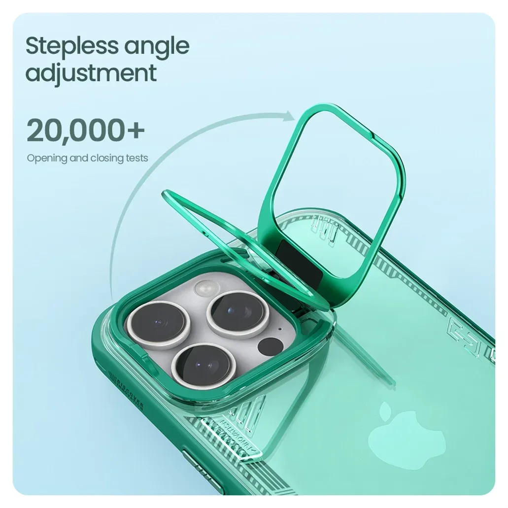 For iPhone 16 Pro Max Case NILLKIN Iceblade Prop Transparent Eco-friendly Shockproof Cover For iPhone16 Pro With Camera Holder