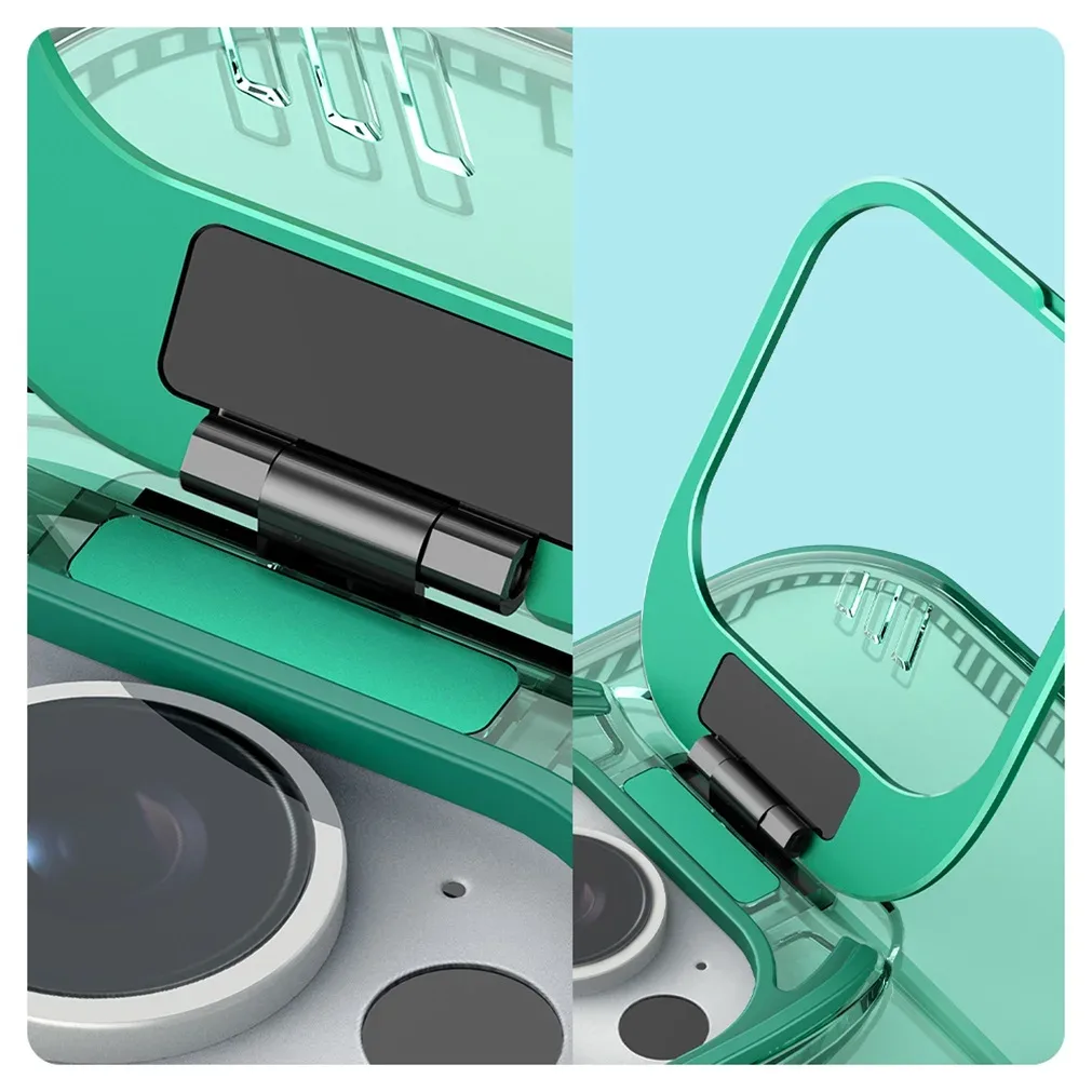 NILLKIN For iPhone 16 Pro /Pro Max Magsafe Case Camera Holder Transparent Magnetic Wireless Charging Cover For iPhone 16 / Plus