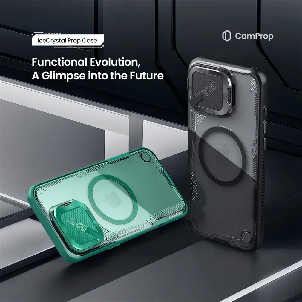 For iPhone 16 Pro /Pro Max Magsafe Case NILLKIN Transparent Case Magnetic Wireless Charging Camera Cover For iPhone 16 /16 Plus