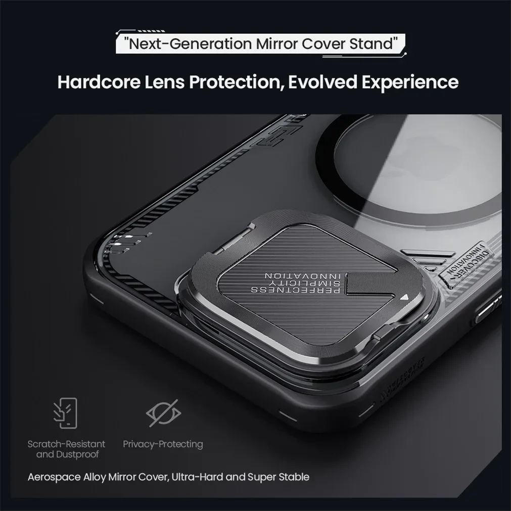 For iPhone 16 Pro /Pro Max Magsafe Case NILLKIN Transparent Case Magnetic Wireless Charging Camera Cover For iPhone 16 /16 Plus