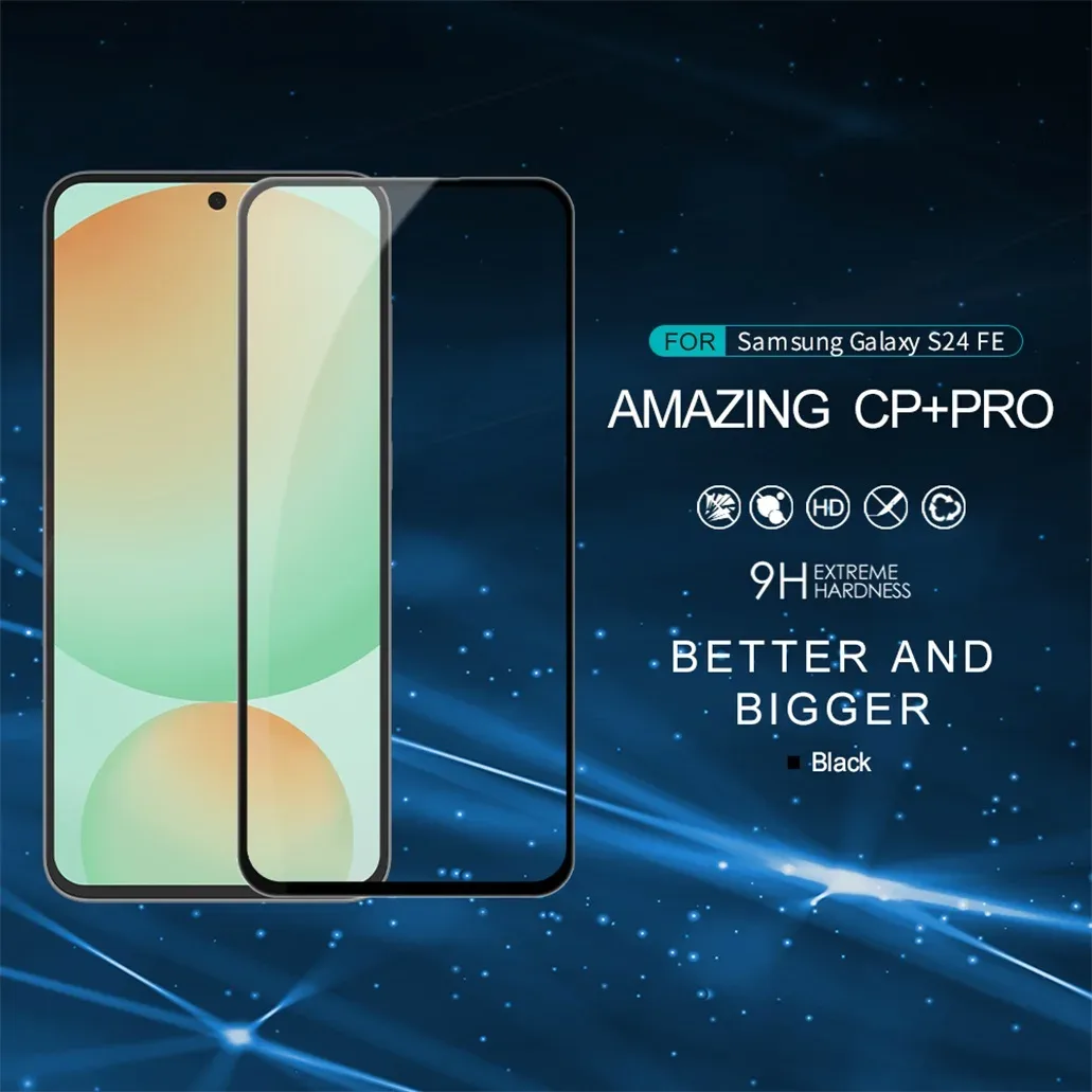 Nillkin For Samsung Galaxy S24 FE Tempered Glass CP+PRO Anti-Explosion 2.5D Full Glue Fully Screen Protector For Samsung S24 FE